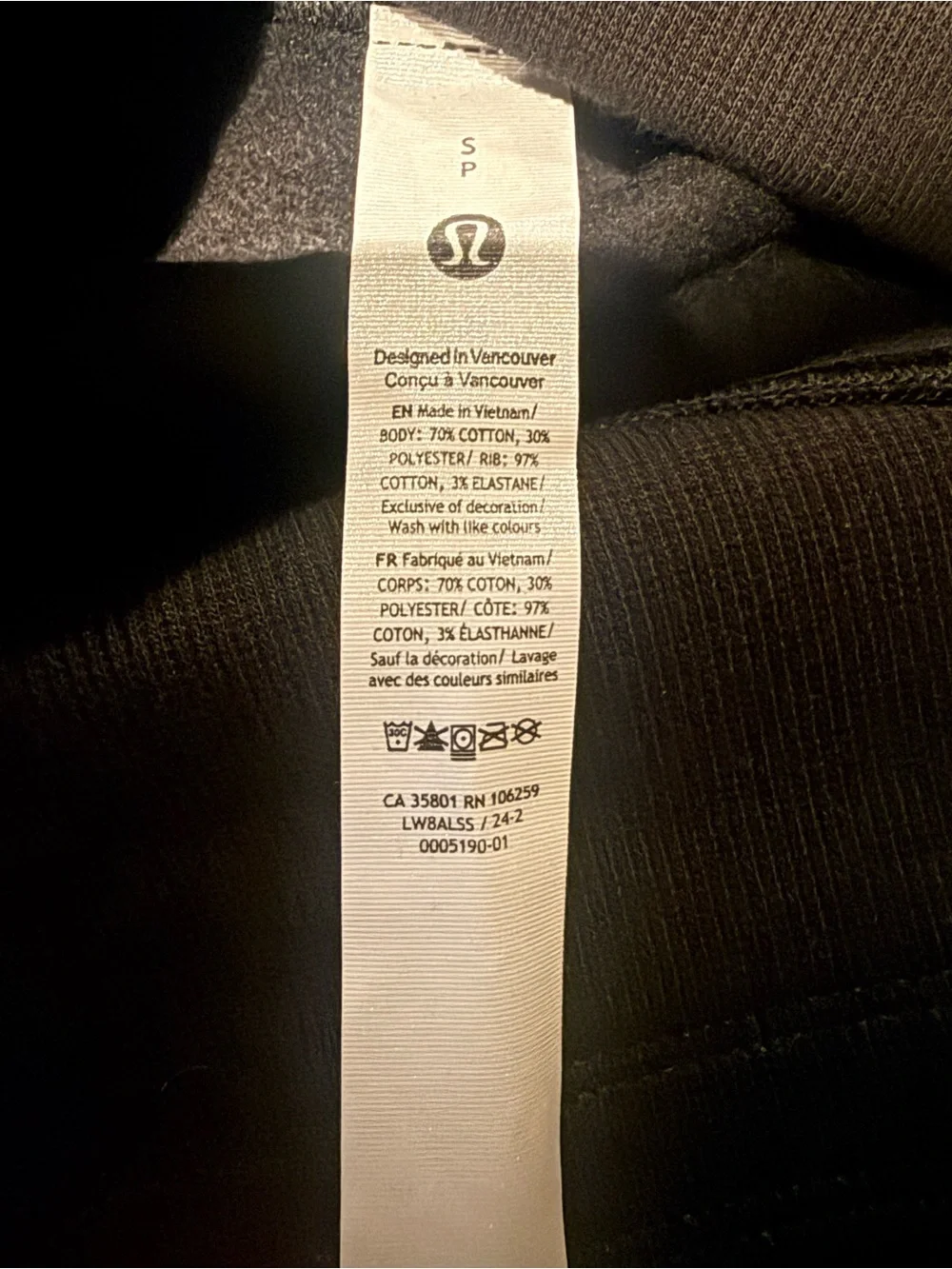 LULULEMON Scuba HR Black Stretch Mini Skirt
